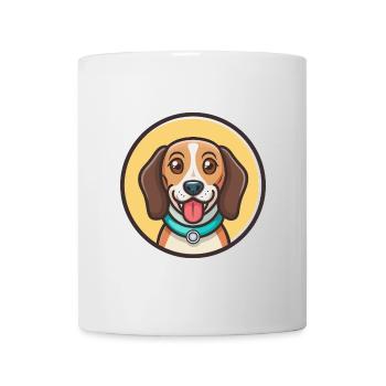 Cinghalais Chien Chien Race Dessin Animé Kawaii Clipart Animal de compagnie - Mug blanc - blanc - Devant