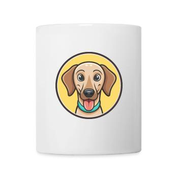 Sloughi Hunderasse Zeichentrickfigur Kawaii Clipart - Tasse - Weiß - Vorne