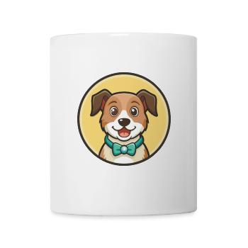 Smithfield chien race dessin animé Kawaii Clipart Animal - Mug blanc - blanc - Devant