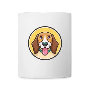 Smaland Hound Hund Rasse Cartoon Kawaii Clipart Haustier - Tasse - Weiß - Vorne