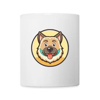 Ovcharka Chien Russe du Sud Race Dessin Animé Kawaii - Mug blanc - blanc - Devant
