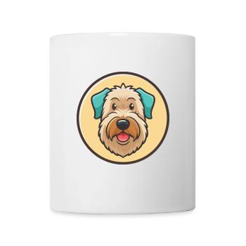 Pelage doux Wheaten Terrier Chien Race Dessin animé Animal de compagnie - Mug blanc - blanc - Devant