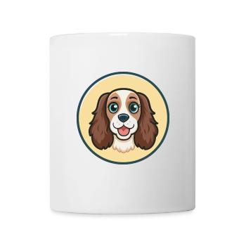 Spaniel Dog Breed Cartoon Character Kawaii Clipart - Mug - white - Front