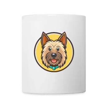 Skye Terrier Hund Rasse Cartoon Kawaii Clipart Haustier - Tasse - Weiß - Vorne