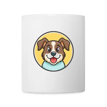 Slovensky Cuvac chien race dessin animé Kawaii Clipart - Mug blanc - blanc - Devant