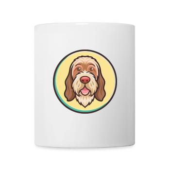 Spinone Italiano Dog Breed Cartoon Kawaii Clipart - Mug - white - Front
