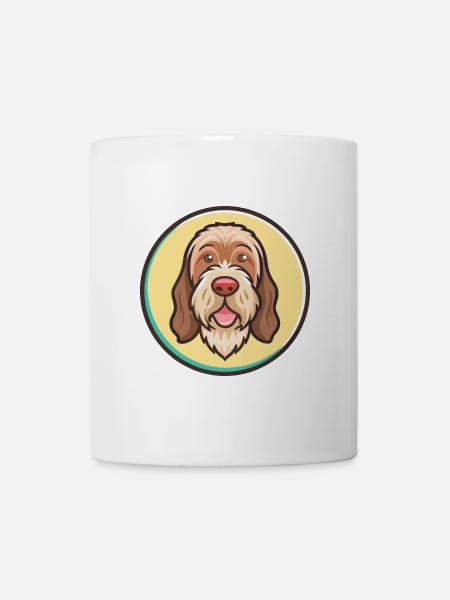 Spinone Italiano Dog Breed Cartoon Kawaii Clipart - Mug - white