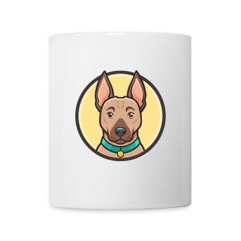 Thai Ridgeback Chien Race Dessin animé Kawaii Clipart - Mug blanc - blanc - Devant