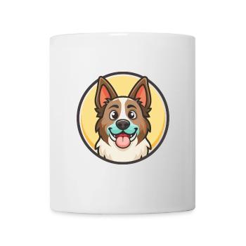 Tornjak Hunderasse Cartoon Figur Kawaii Clipart - Tasse - Weiß - Vorne