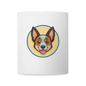 St Miguel bovin chien race dessin animé Kawaii Clipart - Mug blanc - blanc - Devant