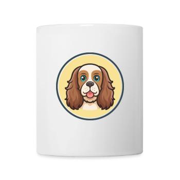 Sussex Spaniel Dog Breed Cartoon Kawaii Clipart - Mug - white - Front