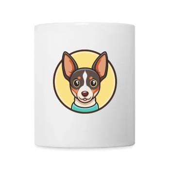 Jouet Fox Terrier Chien Race Dessin animé Kawaii Clipart - Mug blanc - blanc - Devant
