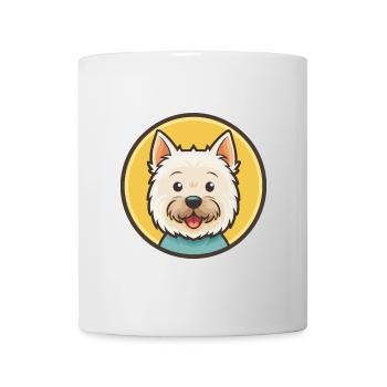 West Highland White Terrier Hund Rasse Cartoon Haustier - Tasse - Weiß - Vorne