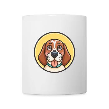 Jugoslawische Windhund Rasse Karikatur Kawaii Clipart - Tasse - Weiß - Vorne