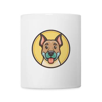 Tarse Catalburun Chien Race Dessin animé Kawaii Clipart - Mug blanc - blanc - Devant