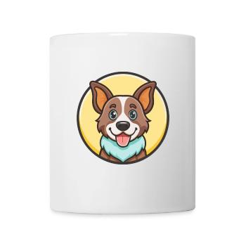 Suisse Laufhund Chien Race Dessin animé Kawaii Clipart - Mug blanc - blanc - Devant