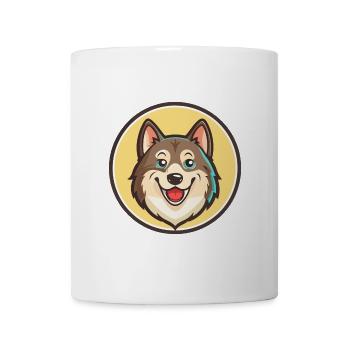 Westsibirische Laika Hunderasse Lustige Karikatur Kawaii - Tasse - Weiß - Vorne