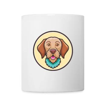 Wirehaired Vizsla Chien Race Dessin animé Kawaii Clipart - Mug blanc - blanc - Devant