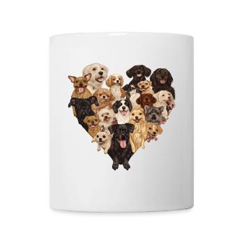 L’amour des chiens - Mug blanc - blanc - Devant