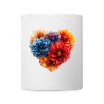 Heart of Dahlias - Mug - white - Front