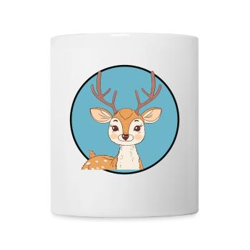 Hirsch Wald Waldbewohner - Tasse - Weiß - Vorne