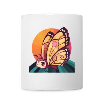 Schmetterling Schmetterlinge Tierliebhaber - Tasse - Weiß - Vorne