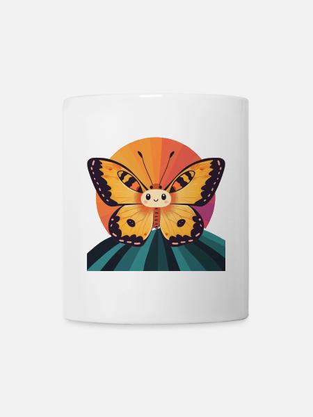 Butterfly Schmetterling Schmetterlinge - Mugg - vit