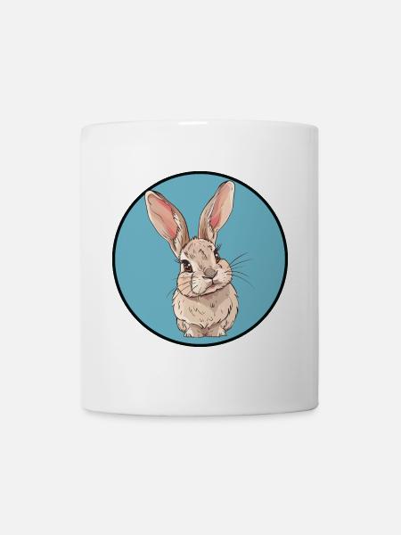 Hasenzahn Ostern - Tasse - Weiß