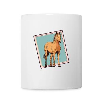 Pferd Ponyhof Hufe - Tasse - Weiß - Vorne