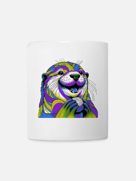 Otter - Tasse - Weiß