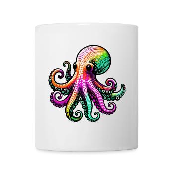 Pieuvre - Mug blanc - blanc - Devant