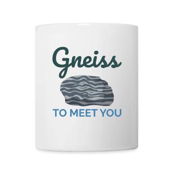 Gneiss Crystal Mineral Collecting Rock Hunting - Mug - white - Front