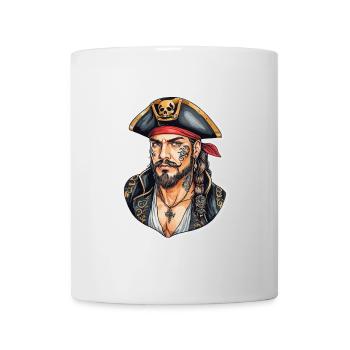 Pirate Style Néo Traditionnel - Mug blanc - blanc - Devant
