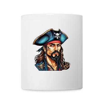 Pirat Neo Traditional Stil - Tasse - Weiß - Vorne