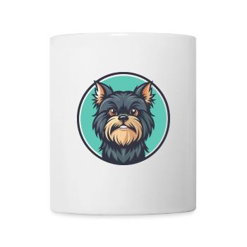Affenpinscher Dog Breed Cartoon Kawaii Clipart Pet - Mug - white - Front