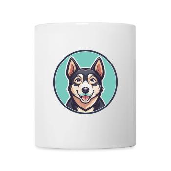Alopekis Dog Breed Colorful Cartoon Kawaii Clipart - Mug - white - Front