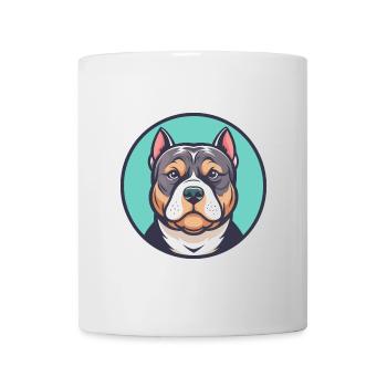 American Bully chien race dessin animé Kawaii Clipart - Mug blanc - blanc - Devant