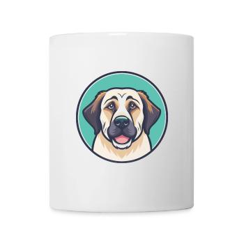 Anatolian Shepherd Dog Breed Cartoon Kawaii - Mug - white - Front
