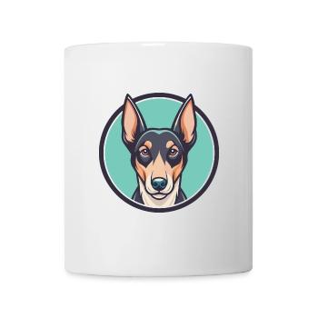Chien courant andalou race chien dessin animé Kawaii Clipart - Mug blanc - blanc - Devant