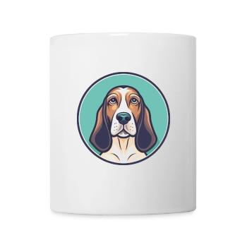 Basset Artesien Normand Dog Breed Cartoon Kawaii - Mug - white - Front