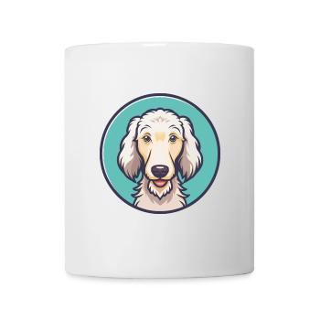 Bedlington Terrier Chien Race Dessin animé Kawaii - Mug blanc - blanc - Devant