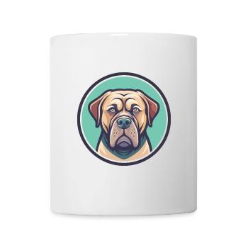 Alano Español Hund Rasse Cartoon Kawaii Clipart Haustier - Tasse - Weiß - Vorne