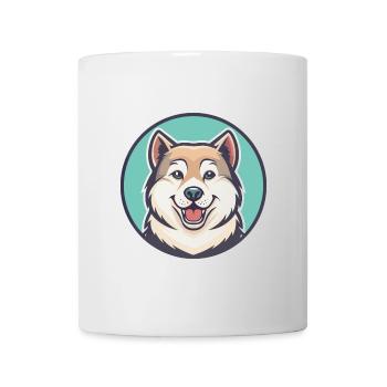 Akbash Hund Rasse Cartoon Kawaii Clipart Tier Haustier - Tasse - Weiß - Vorne