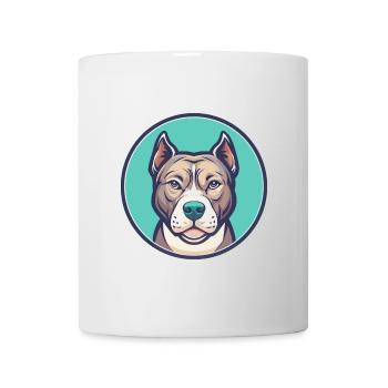 American Pitbull Terrier Dog Breed Cartoon Kawaii - Mug - white - Front
