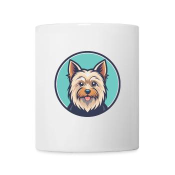 Australian Silky Terrier Dog Breed Cartoon Kawaii - Mug - white - Front