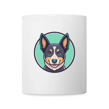Australian Stumpy Tail Cattle Dog Breed Cartoon - Mug - white - Front