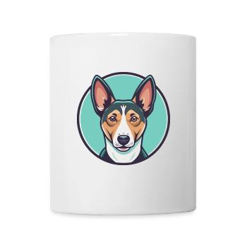 Basenji Dog Breed Cartoon Character Kawaii Clipart - Mug - white - Front