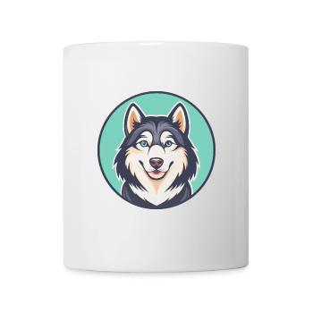 Alaskan Husky Dog Breed Cartoon Kawaii Clipart Pet - Mug - white - Front