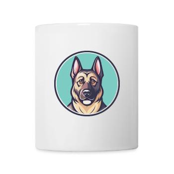 Aryan Molosse Chien Race Dessin animé Kawaii Clipart - Mug blanc - blanc - Devant