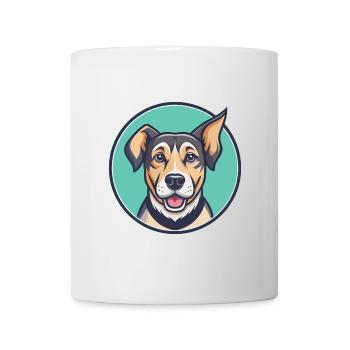 Barbado Da Terceira Race de chien Drôle Dessin animé Kawaii - Mug blanc - blanc - Devant